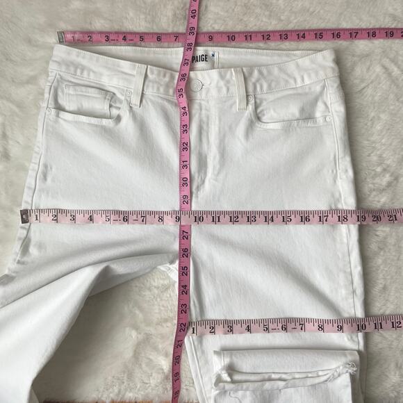 PAIGE Cindy Crop White Jeans - Picture 7 of 10